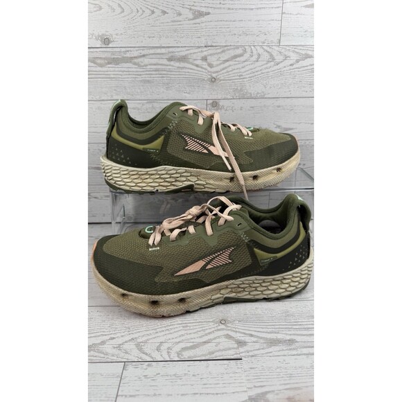 Altra Shoes - Altra Timp 4 Trail Running Shoes Womens Size 9 olive green EGO Max MaxTrac #456